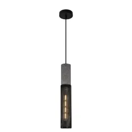 lampa-wiszaca-sufitowa-loft-beton-czarna-siatka-mesh-industrialny-kuchnia