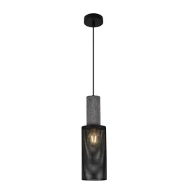 lampa-wiszaca-sufitowa-loft-beton-czarna-siatka-mesh-industrialny-kuchnia