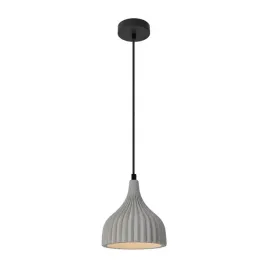 lampa-wiszaca-sufitowa-loft-betonowa-czarna-ryflowana-modern-kuchnia