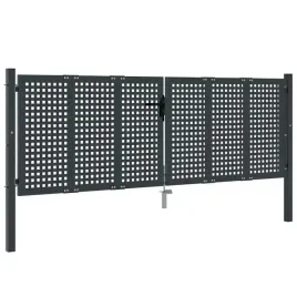 brama-ogrodowa-ze-stali-antracytowej-300-x-150-cm-z-zamkiem