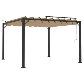 altana-ogrodowa-taupe-3x3m-z-regulowanym-dachem-i-zaluzjami