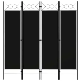 parawan-4-panelowy-czarny-160-x-180-cm-z-okraglymi-elementami