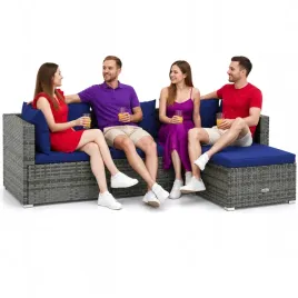 zestaw-wypoczynkowy-ogrodowy-szary-z-poduszkami-ciemnoniebieskimi-70x70x60