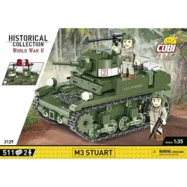 klocki-cobi-czolg-3129-m3-stuart-amerykanski-czolg-lekki-2-figurki-2w1