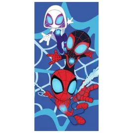 recznik-dzieciecy-spider-man-70x140-miles-morales-ghost-spider-niebieski