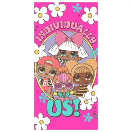 recznik-dzieciecy-lol-surprise-70x140-rozowy-lalki-kwiaty-na-plaze