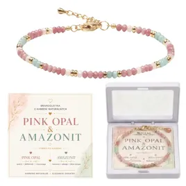 bransoletka-pink-opal-amazonit-kamienie-naturalne-z-kartka-w-pudelku