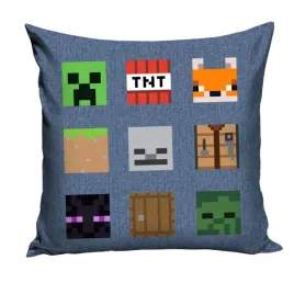 poszewka-minecraft-dekoracyjna-ikony-creeper-tnt-pokoj-gracza