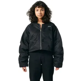 kurtka-damska-huf-paisley-satin-bomberka-z-naszywkami-czarna