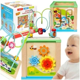 kostka-edukacyjna-drewniana-aktywizujaca-sorter-zegar-przeplatanka-cyferki