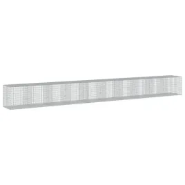 kosz-gabionowy-srebrny-1000-x-100-x-100-cm-z-drutu-nierdzewnego