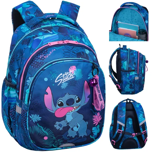 COOLPACK PLECAK SZKOLNY MŁODZIEŻOWY ZESTAW 3w1 LILO&STITCH CLIPPER WOREK