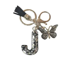 brelok-z-litera-j-elegancki-czarny-design-z-motylem