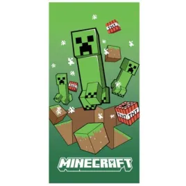 recznik-minecraft-licencyjny-zielony-z-creeperami-dla-dziecka