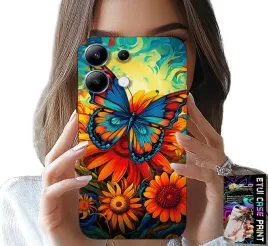 etui-do-xiaomi-note-14s-motyle-motylki-kwiatki-roze-obudowa