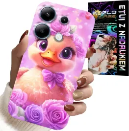 etui-do-xiaomi-note-14s-slodka-kaczucha-kaczka-na-rozowym-tle