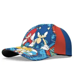 czapka-z-daszkiem-sonic-niebiesko-czerwona-dziecieca-bawelna-52-cm