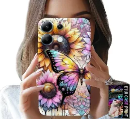 etui-do-xiaomi-note-14s-slonecznik-z-motylkiem-obudowa-folia