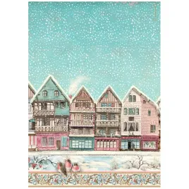 papier-ryzowy-do-decoupage-a4-stamperia-winter-magic-wioska