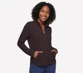 bluza-damska-skechers-the-hoodless-hoodie-go-walk-shine-jacket-brazowa-ja