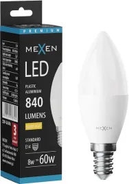 mexen-nova-zarowka-led-e14-c37-8w-ciepla-3000k-840-lm
