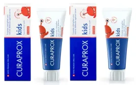 2x-pasta-do-zebow-curaprox-dla-dzieci-bez-fluoru-truskawka-60ml