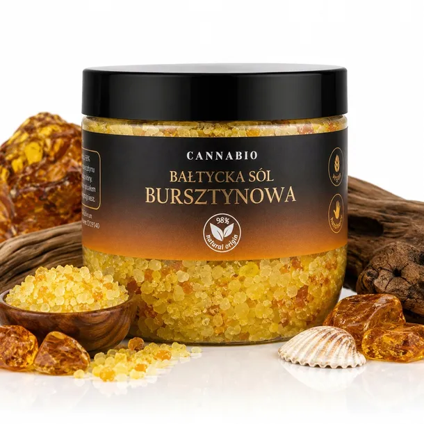 Bałtycka sól bursztynowa 500g sól do kąpieli naturalne składniki 98%