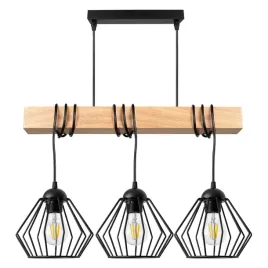 lampa-wiszaca-led-zwis-belka-drewniana-loft-druciana-czarna-3xe27