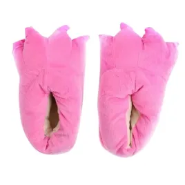 miekkie-kapcie-dzieciece-lapy-stitch-3d-rozowe-z-pazurami-27-32