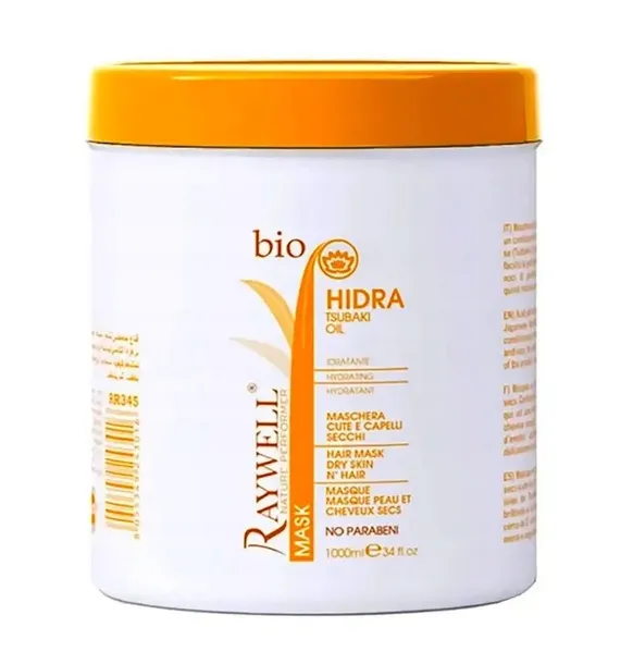 Raywell Maska Nawilżająca do Włosów ZNISZCZONYCH Bio Hidra Tsubaki 1000ml