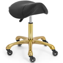 taboret-stolek-kosmetyczny-siodlowy-na-kolkach-do-150-kg-york-czarno-zlot