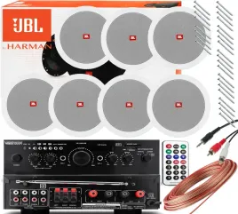 zestaw-sufitowy-glosniki-jbl-wzmacniacz-bluetooth-radio-usb-7-glosnikow