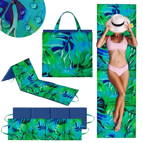 MATA PLAŻOWA NA PLAŻE KAMIENISTE GRUBA DUŻA XXL KARIMATA SKŁADANA 180x50 CM