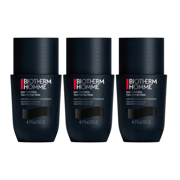 Biotherm Homme Day Control 72H antyperspirant w kulce 3x75 ml