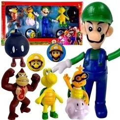 super-mario-bros-figurki-zestaw-5-figurek-3-zetony-figurka-luigi-donkey