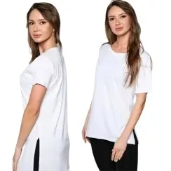luzny-t-shirt-damski-bialy-prosty-dlugi-z-rozcieciem-basic-krotki-rekaw-m