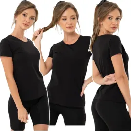 modny-t-shirt-damski-bluzka-czarny-gladki-basic-krotki-rekaw-rozmiar-m