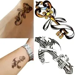 tatuaz-zmywalny-tymczasowy-probny-motyw-klucz-krzyz-na-impreze-okazje