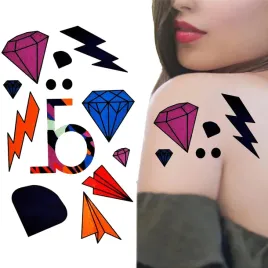 tatuaz-zmywalny-tymczasowy-probny-motyw-diamenty-pioruny-na-impreze-party