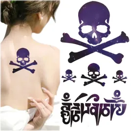 tatuaz-zmywalny-tymczasowy-motyw-czaszka-trupia-czacha-keep-out-na-impreze