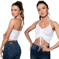 modna-bluzka-damska-dopasowana-crop-top-z-wiazaniem-dekolt-gladki-bialy-l