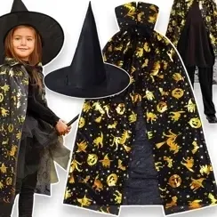 zestaw-stroj-na-halloween-wiedzma-peleryna-kapelusz