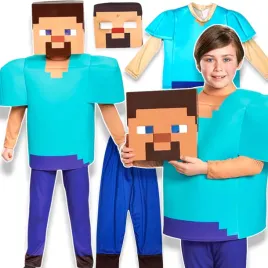 minecraft-stroj-dla-chlopca-steve-kostium-na-bal-rozmiar-l-130-140-cm