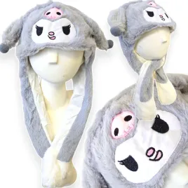czapka-z-ruchomymi-uszami-zimowa-kuromi-lapki-ruchome-uszy-swiecace-swieci