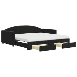 rozkladana-lezanka-z-szufladami-czarna-222-x-110-x-75-cm-2-materace-100