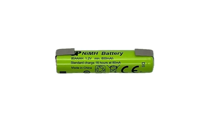 Akumulator R3 1,2V 800mA GP AAA NiMh z blaszkami do lutowania