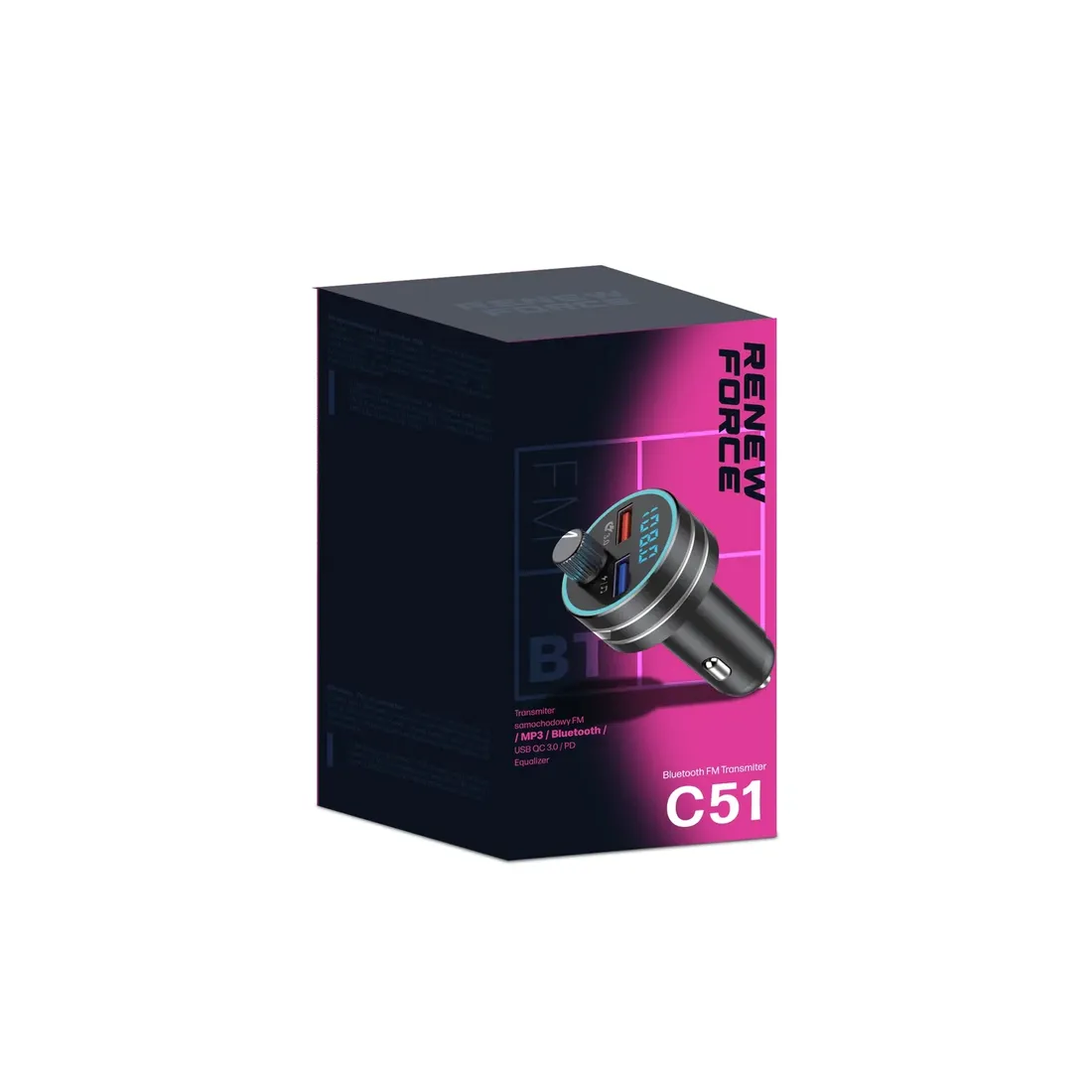 transmiter-samochodowy-bluetooth-fm-c51-stan-nowy