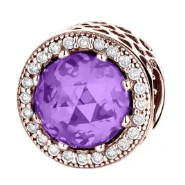 charms-rozowe-zloto-fioletowy-kamien-diament-925