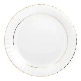 chodziez-iwona-b014-duzy-talerz-plytki-obiadowy-26cm-zlota-linia-pasek