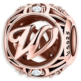 charms-rozowy-koralik-kwiat-z-litera-pozlacany-inicjal-literka-w-srebro-925